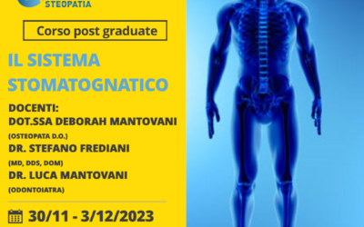 Il sistema stomatognatico (30/11/23 e 3/12/23)- Dr.ssa D.Mantovani Dr S.Frediani Dr L.Mantovani
